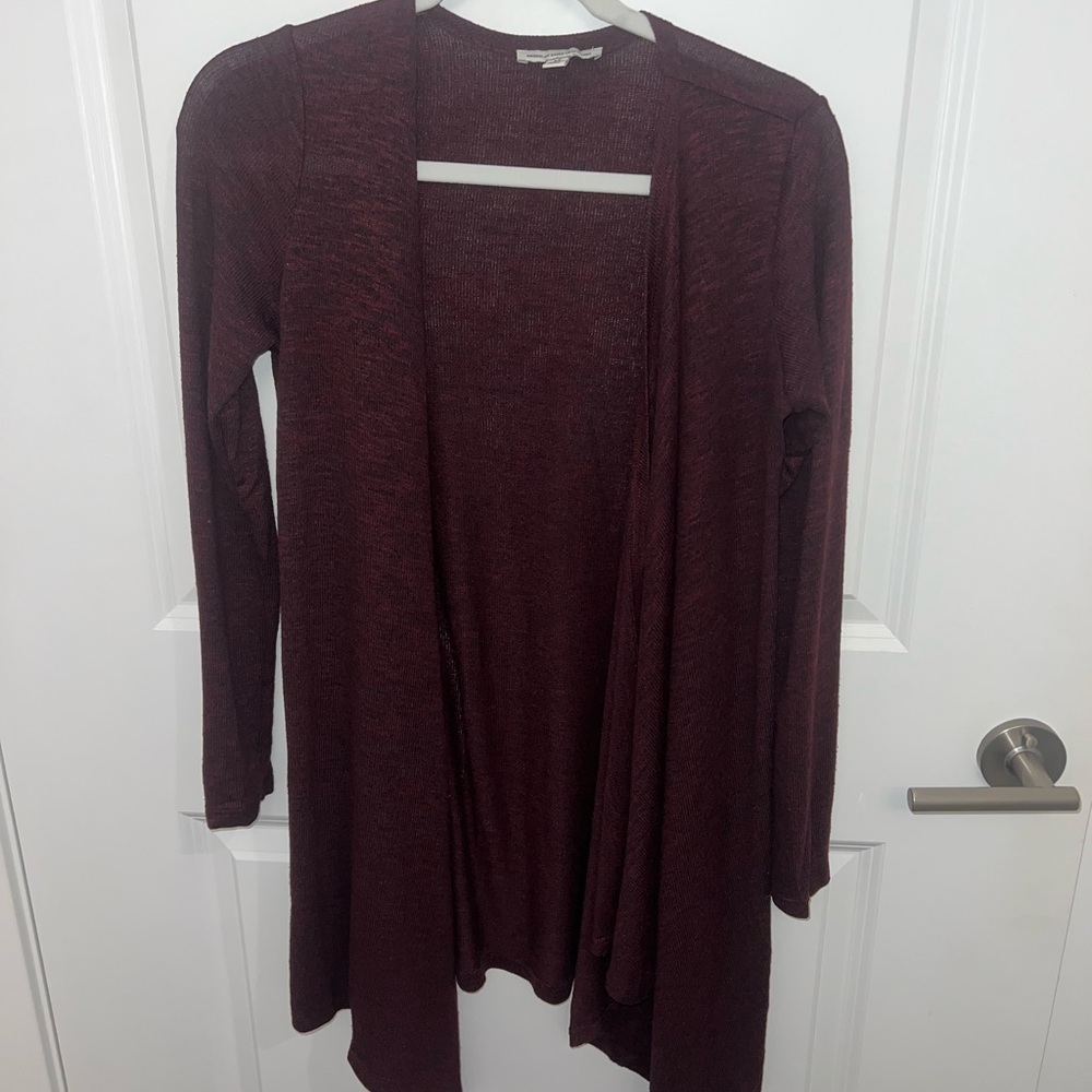 American Eagle Outfitters Burgundy Cardigan